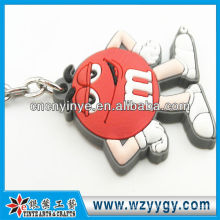 OEM PVC Custom Rubber Keyring / Key Chain